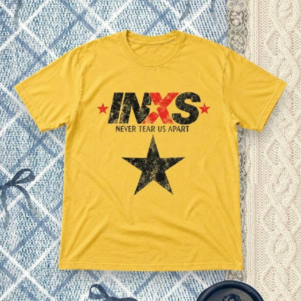 Inxs Never Tear Us Apart Graphic Tee Daisy Unisex Gildan